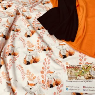 стрейч-футер 2-нитка "Лисички", арт 2743