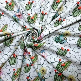 стрейч-кулір "Кактуси кракелюр", арт 2730