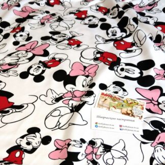 стрейч-футер 2-нитка "Міккі мауси", арт 2734