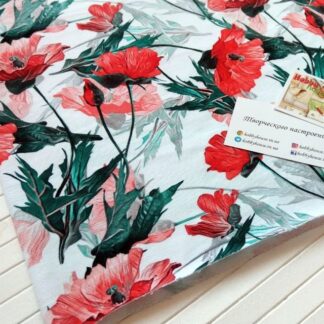 стрейч-футер Маки, арт 2754