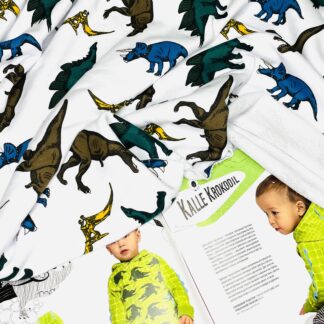 футер 3-нитка петля динозаври, арт. 2814