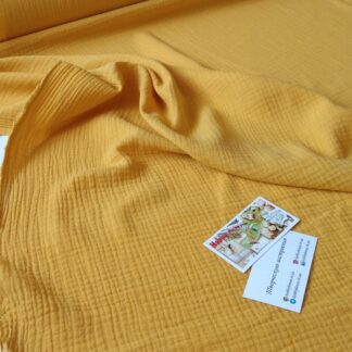 Муслін двошаровий гірчиця 135 см арт. 2793