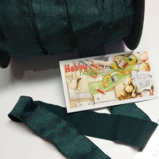 Резинка атласная мягкая изумруд шир 2,5см , арт 2837