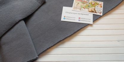 футер 3-нитка с начіс сіра миша щ. 340, арт 2869 - Зображення 2