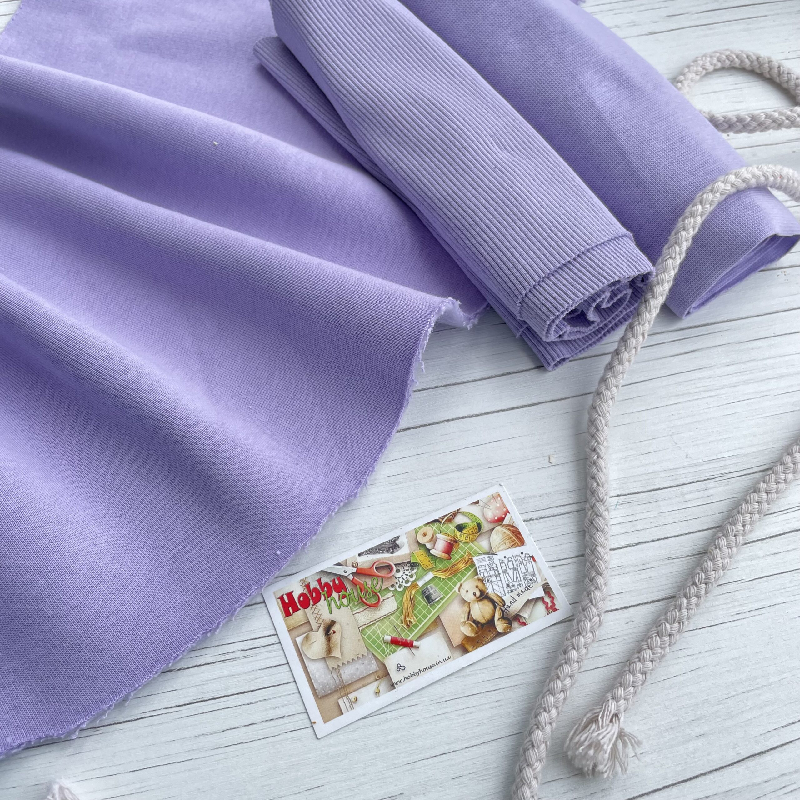 футер 3-нитка начіс лаванда щ. 320, арт 2868 - Зображення 3