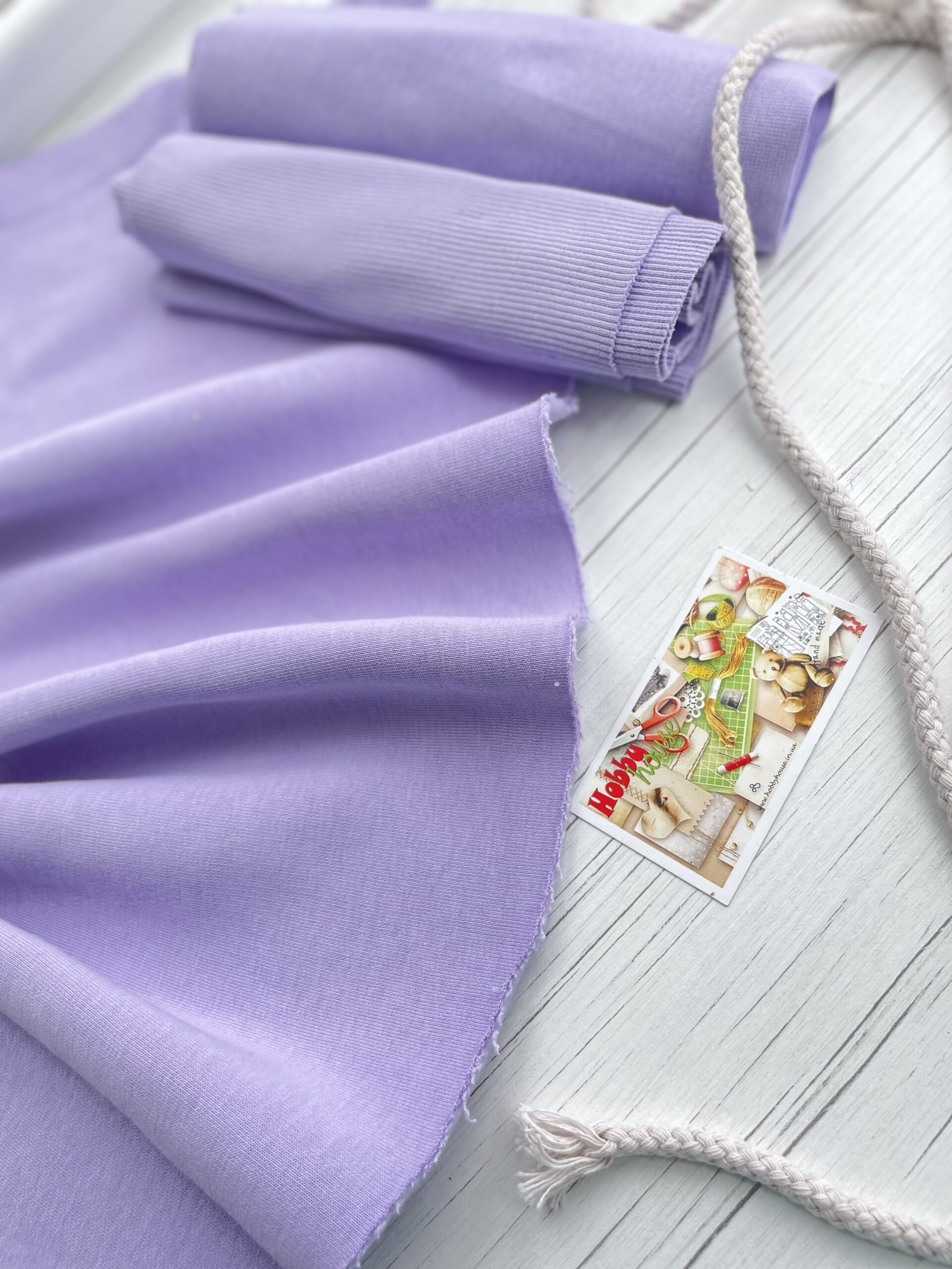 футер 3-нитка начіс лаванда щ. 320, арт 2868 - Зображення 2