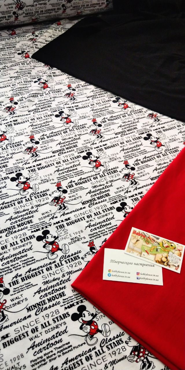 Стрейч-кулір "Мікі газета", арт 2839 - Зображення 2