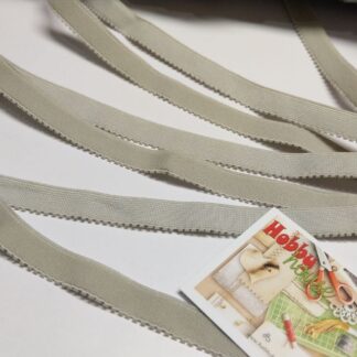 Резинка оздоблювальна світло-сіра, арт 2834