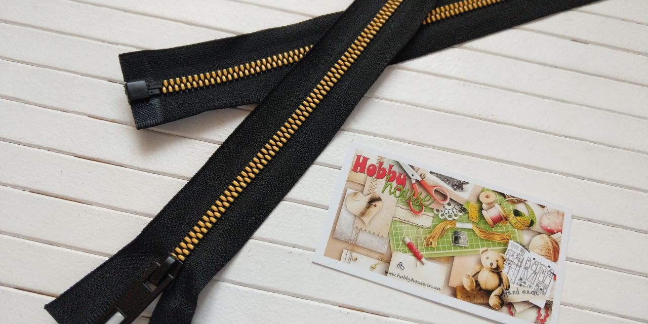 Молния трактор Барышевка черная с желтым зубом 80 см арт. 2877 - Зображення 2