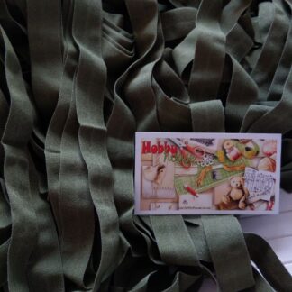 Бейка-резинка матовая хаки 2 см арт. 2881