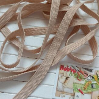 Шнур плоский беж шир 1,2 см, арт 2887