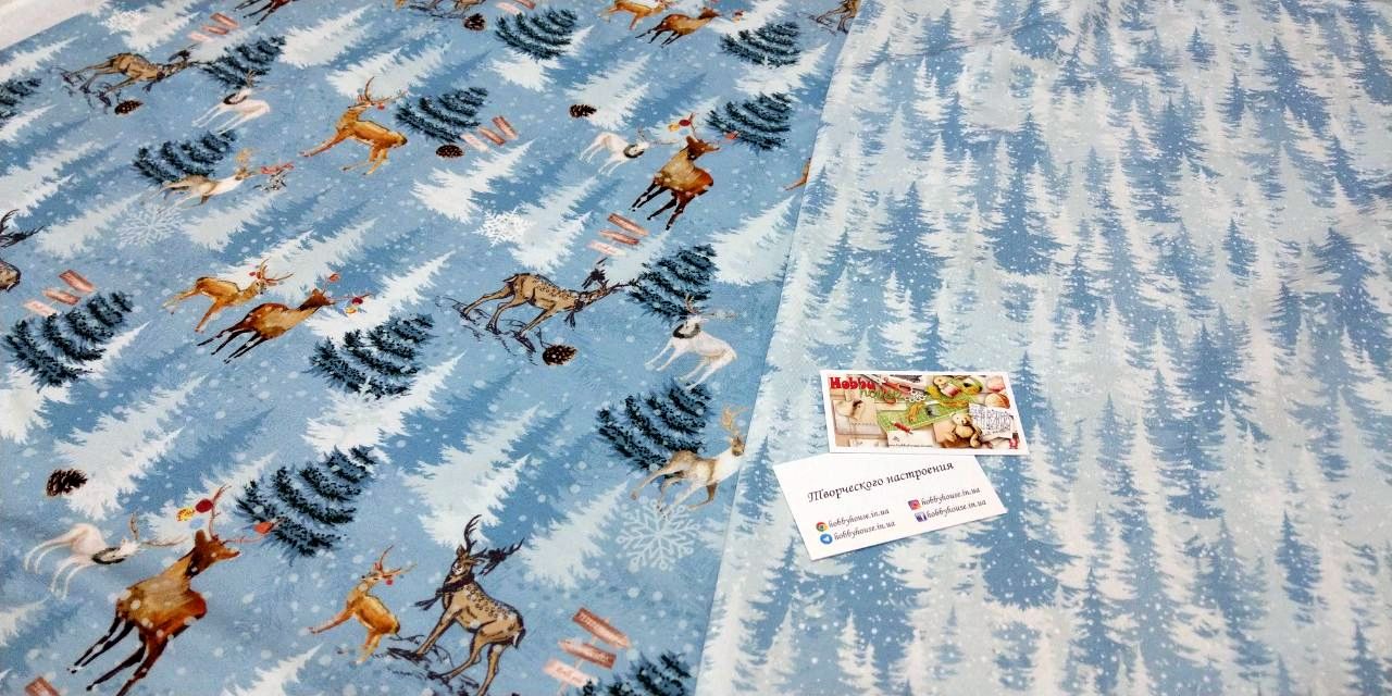 Футер 2-нитка "Зимній ліс", арт 2897 - Зображення 3