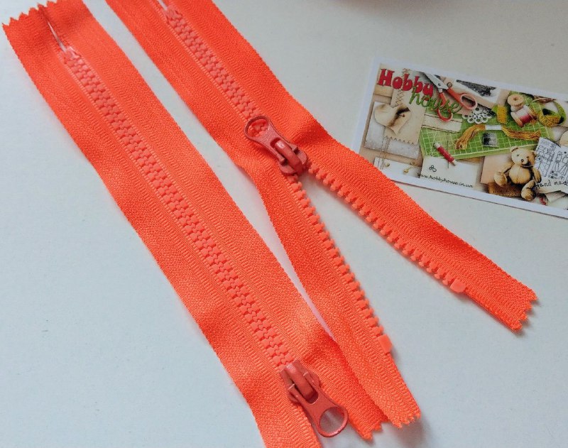 Блискавка трактор 18 см оранжевий неон, 2959