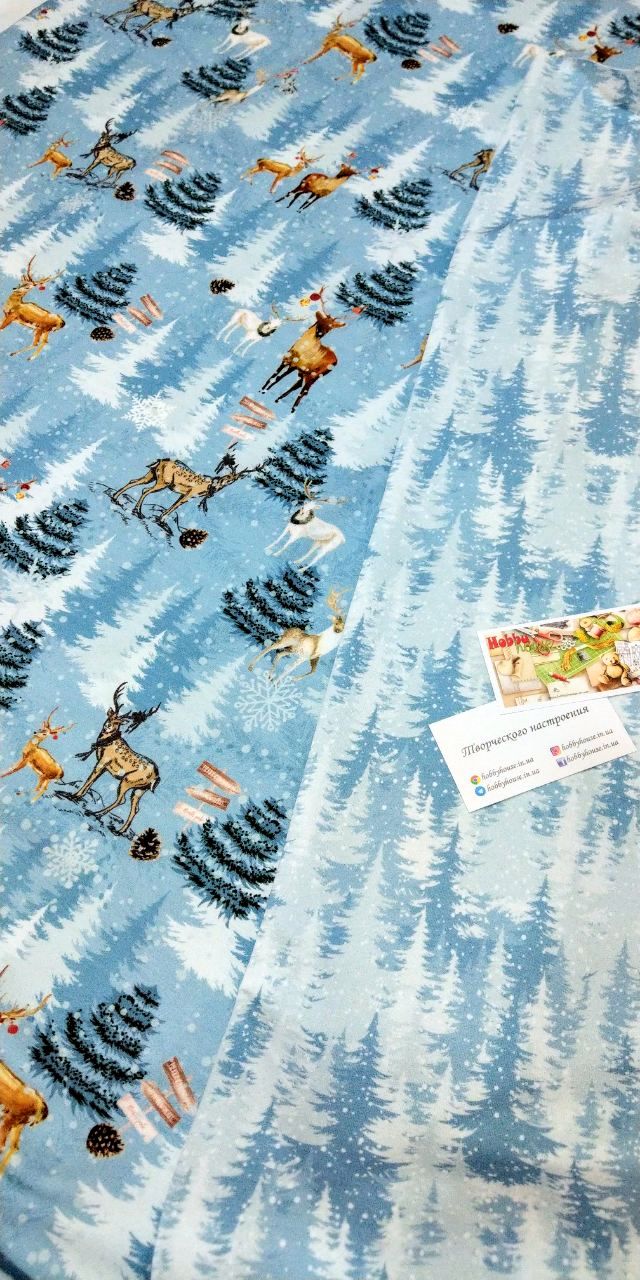 Футер 2-нитка "Зимній ліс", арт 2897 - Зображення 5