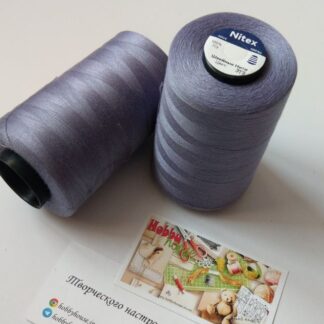 Нитки для шиття Nitex 4000 ярдів, 40/2 379 сіро-фіолетовий арт. 2918