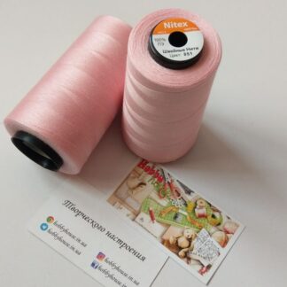 Нитки для шиття Nitex 4000 ярдів, 50/2 851 пудра арт. 2928