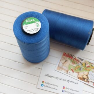 Нитки для шиття Nitex 4000 ярдів, 038 світло-синій, 40/2 арт. 3095
