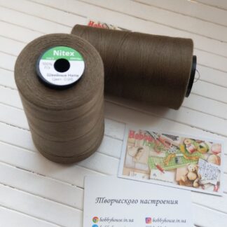 Нитки швейные Nitex 4000 м ярдов, 096 хаки, 40/2 арт. 3055