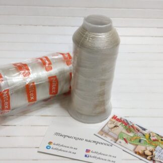 Нитки вишивальні 100% PE 120/2 кол. 11-4300 молочний, арт 3168