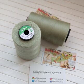 Нитки для шиття Nitex 4000 м ярдів, 110 світлий хакі, 40/2 арт. 3125