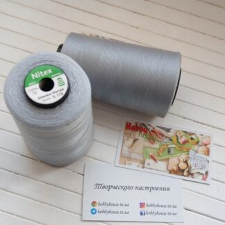 Нитки для шиття Nitex 4000 м ярдів, 119 світло-сірий, 40/2 арт. 3137