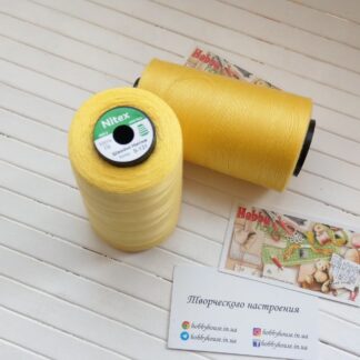 Нитки для шиття Nitex 4000 ярдів, 131 жовтий , 40/2 арт. 3128