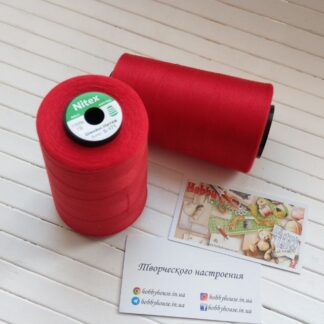 Нитки для шиття Nitex 4000 ярдів, 171 темно-червоний, 40/2 арт. 3086