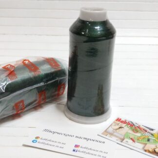 Нитки вишивальні 100% PE 120/2 кол. 19-1650 бордовий, арт 3199