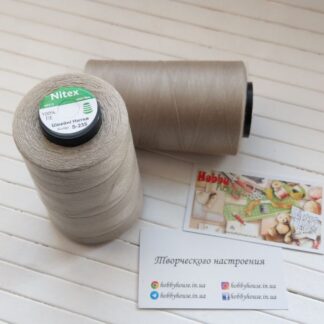 Нитки для шиття Nitex 4000 ярдів, 235 світло-сірий, 40/2 арт. 3016