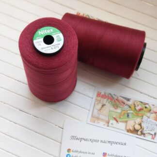 Нитки для шиття Nitex 4000 ярдів, 273 темно-бордовий, 40/2 арт. 3018