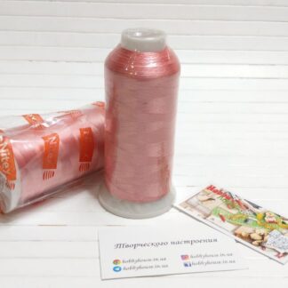 Нитки вишивальні 100% PE 120/2 кол.  322 рожевий персиковий, арт 3216