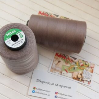Нитки для шиття Nitex 4000 м ярдів, 327 сірий, 40/2 арт. 3100