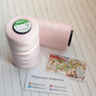 Нитки для шиття Nitex 4000 ярдів 40/2 512 св.рожевий арт. 2995