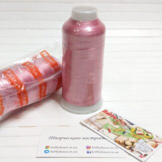 Нитки вишивальні 100% PE 120/2 кол. 513 рожевий яскравий, арт 3227