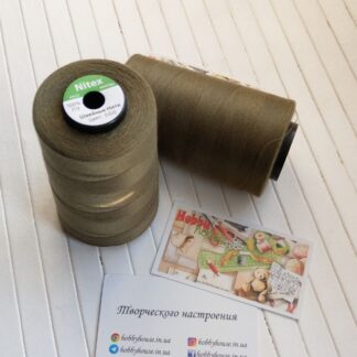Нитки швейные Nitex 4000 м ярдов, 566 хаки, 40/2 арт. 3073