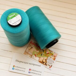 Нитки для шиття Nitex 4000 ярдів, 018 бірюзовий світлий, 40/2 арт. 3145