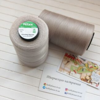 Нитки для шиття Nitex 4000 м ярдів, 032 світло-сірий, 40/2 арт. 3097