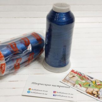 Нитки вишивальні 100% PE 120/2 кол. 115 синій яскравий, арт 3170