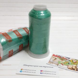 Нитки вишивальні 100% PE 120/2 кол. 14-5420 м'ятний, арт 3176