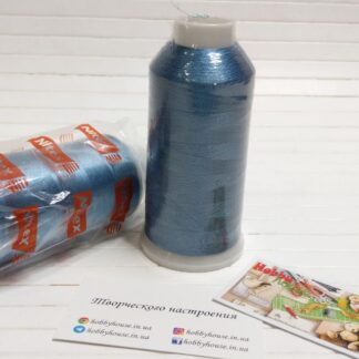 Нитки вишивальні 100% PE 120/2 кол. 16-4120 (333) синій, арт 3186