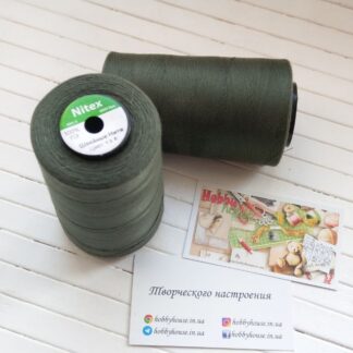 Нитки для шиття Nitex 4000 м ярдів, 190 темно-зелений, 40/2 арт. 3089