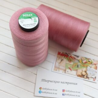 Нитки для шиття Nitex 4000 м ярдів, 214 рожевий, 40/2 арт. 3113