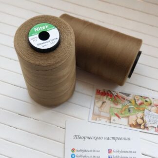 Нитки для шиття Nitex 4000 ярдів, 367 хакі, 40/2 арт. 3107