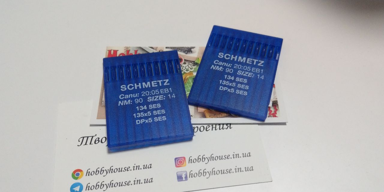 Голка Schmetz промислова DPX5 SES 90*10 товста колба, арт 3287