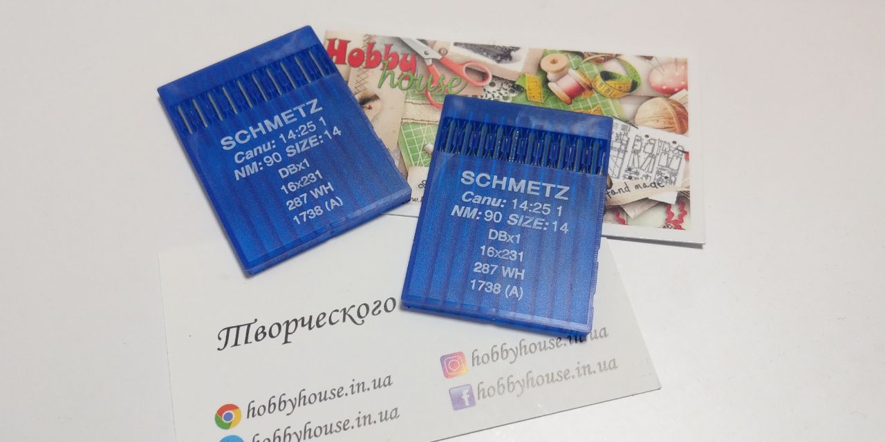 Голка Schmetz промислова DBX1 90*10 тонка колба, арт 3289