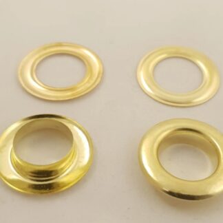 Люверс 10 мм золото+ металеві і пластикові кільця(10 шт.) арт. 3311