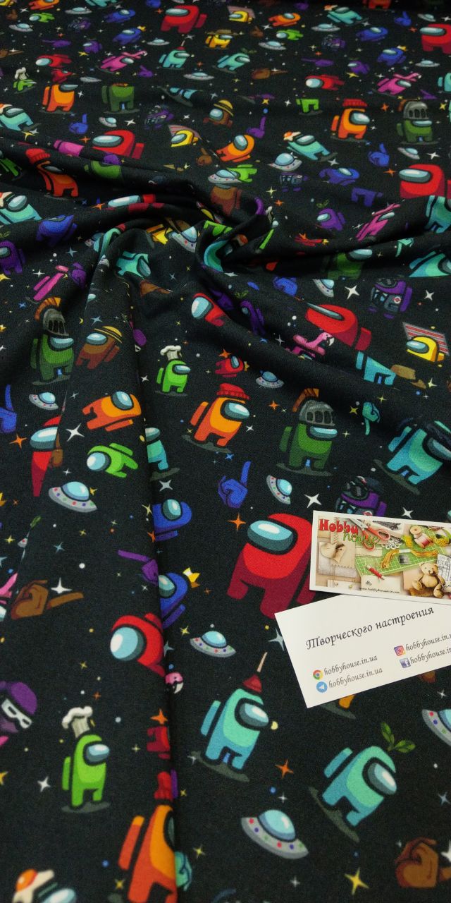 Стрейч-футер 2-нитка among us щ. 250, арт 3315 - Зображення 2