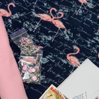 Стрейч-кулір "Рожевий фламінго", арт 3310