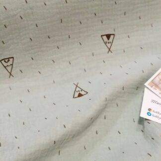 Муслін двошаровий полин вігвами 140 см арт. 3340