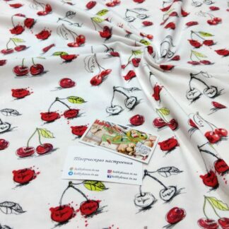 Стрейч-кулір "Вишеньки", арт 3392